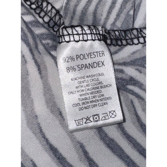 Studio Badger Mischka Zebra Print Pajama Set Women S 100% Cotton - Picture 3 of 11